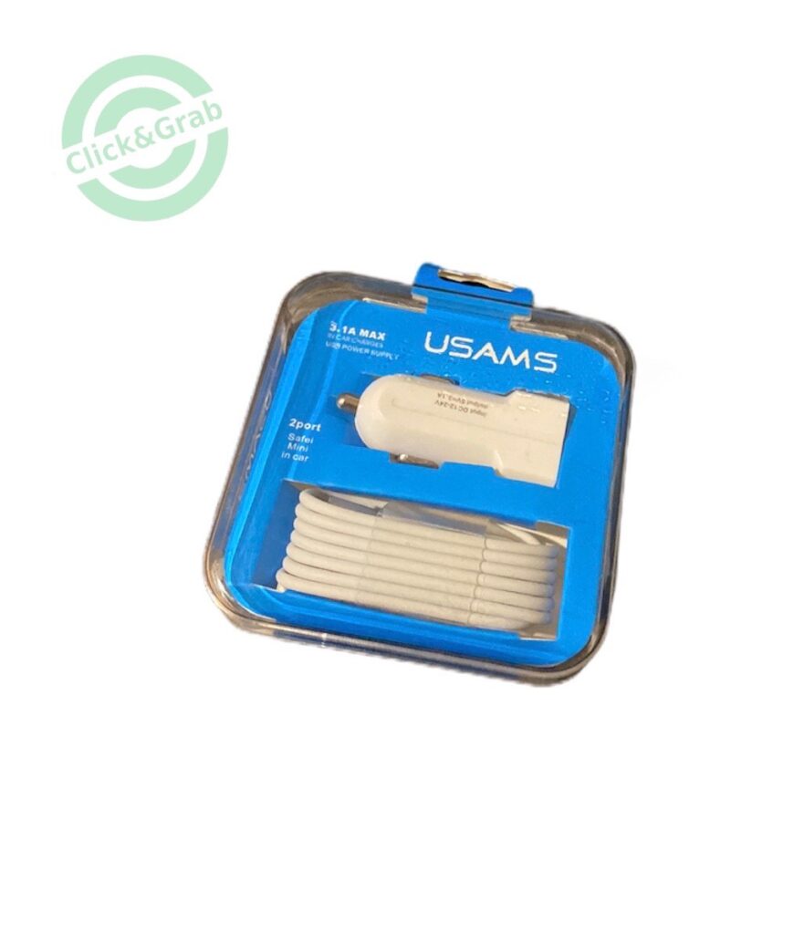 USB автомобилно зарядно 3.1A – 2 порта